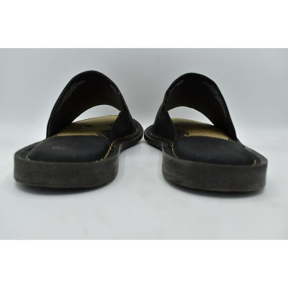 Born Mens Size 8 Leeward Black Full Grain Leather Slip On Slide‎ Sandals Shoes main image 8